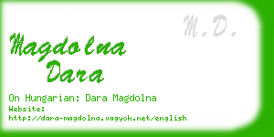 magdolna dara business card